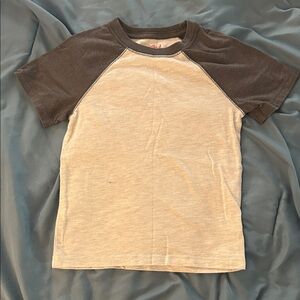 Cat & Jack Brown and Cream Raglan Tee